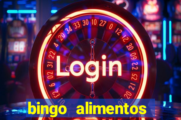 bingo alimentos para imprimir